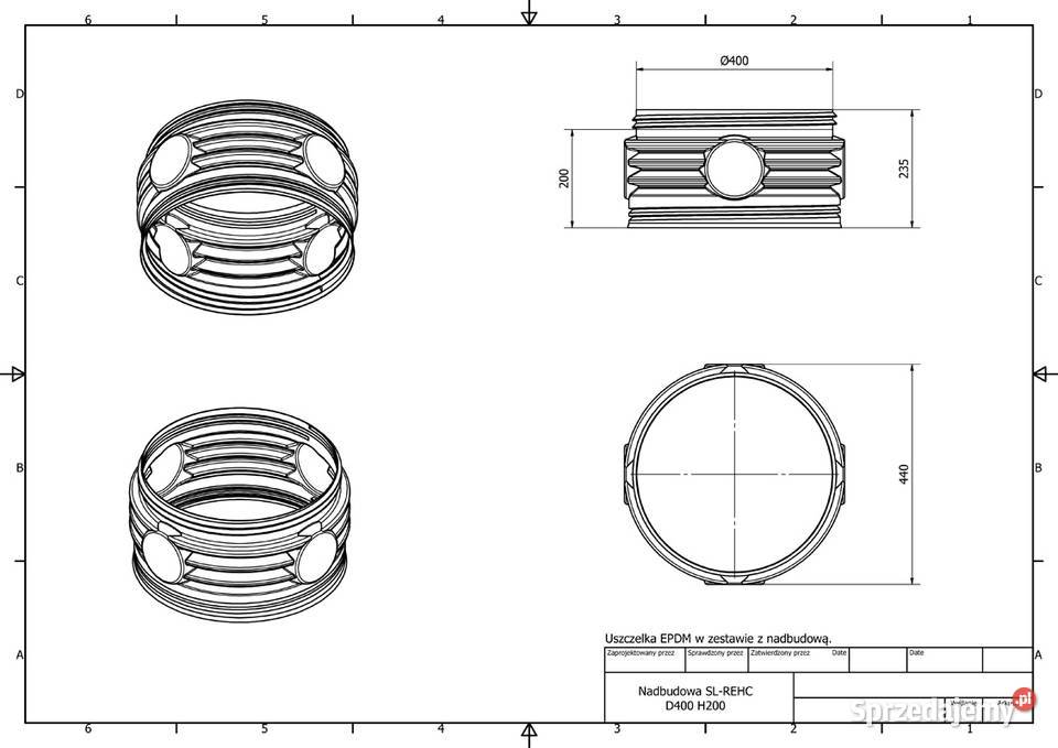Nadbudowa D400 H200 do zbiorników GRAF Wrocław