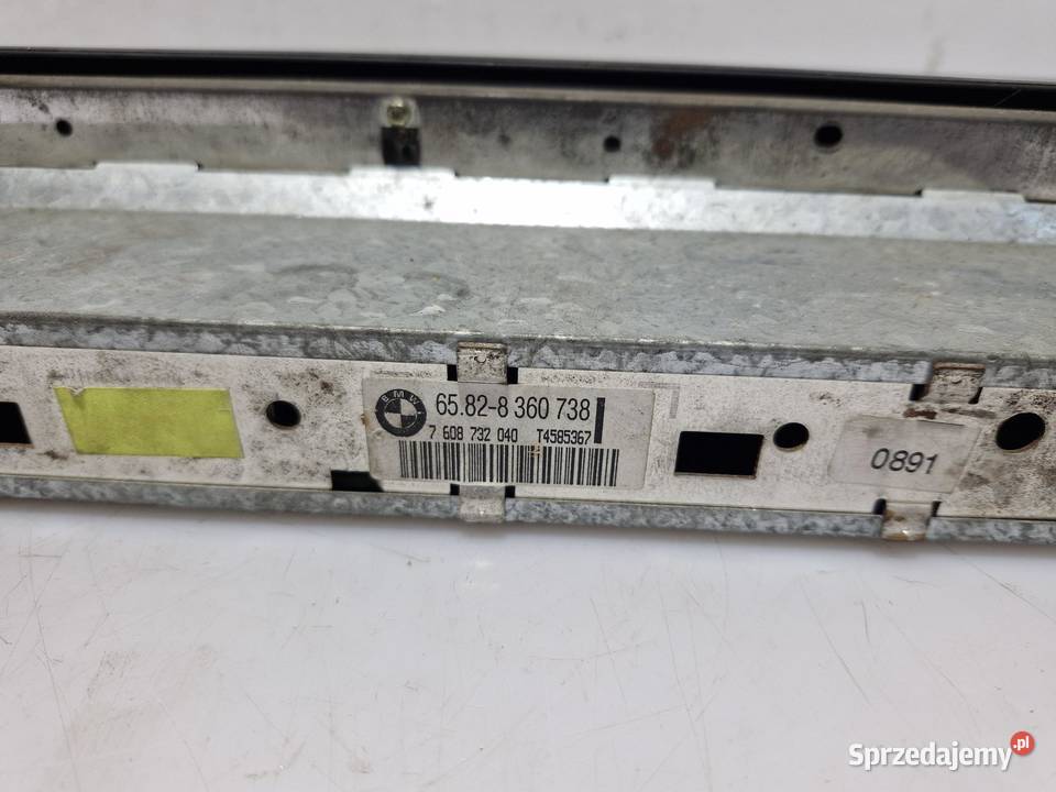 BMW 5 E39 PANEL WYŚWIETLACZ RADIA 8360738 Panele sterowania, przełączniki