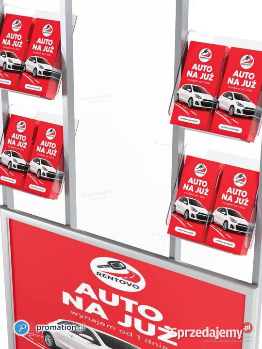 Ścianka reklamowa na plakat A1 8 ulotek DL do Biznes i Przemysł Kraków