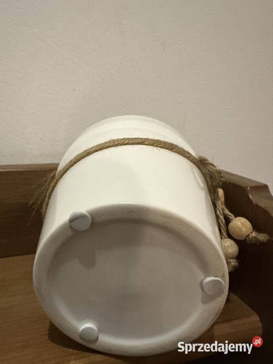 Osłona na doniczkę świąteczna ozdobna ceramiczna Zabrze