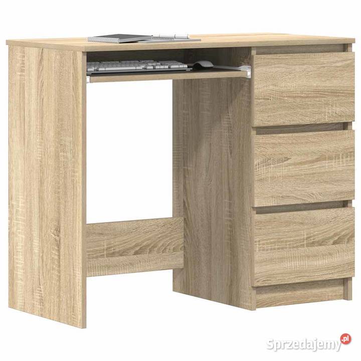 vidaXL Biurko dąb sonoma 90x45x76 płyta Warszawa