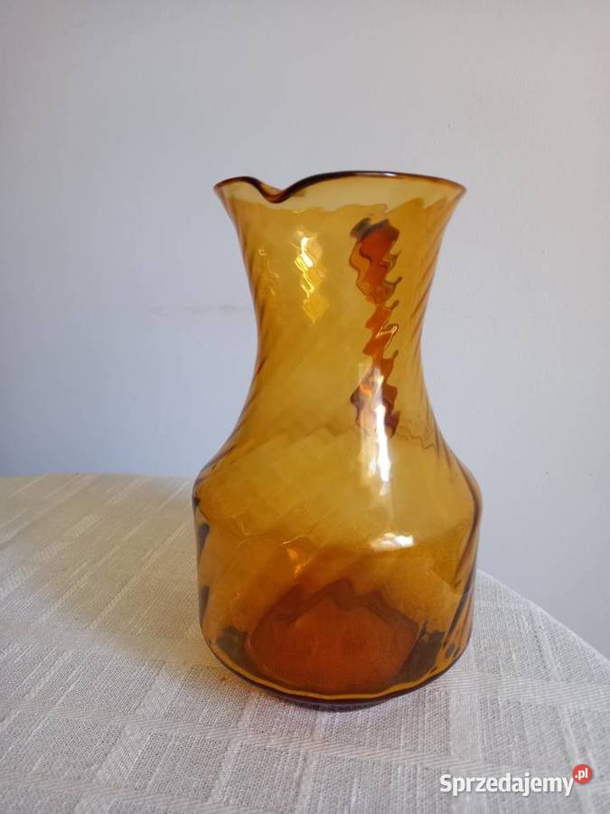 duży szklany dzbanek z okresu PRL Warszawa
