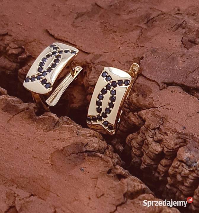 Kolczyki Złote pr585 zapięcie angielskie Z637 Poznań