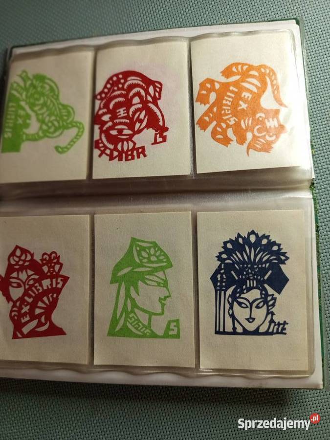 Ex libris kolekcja 60 Chinskich ręcznie Warszawa