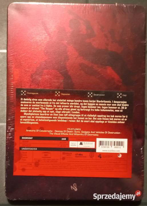 2 movies in 1 Doomsday Unrated DVD steelbook DVD Rzeszów