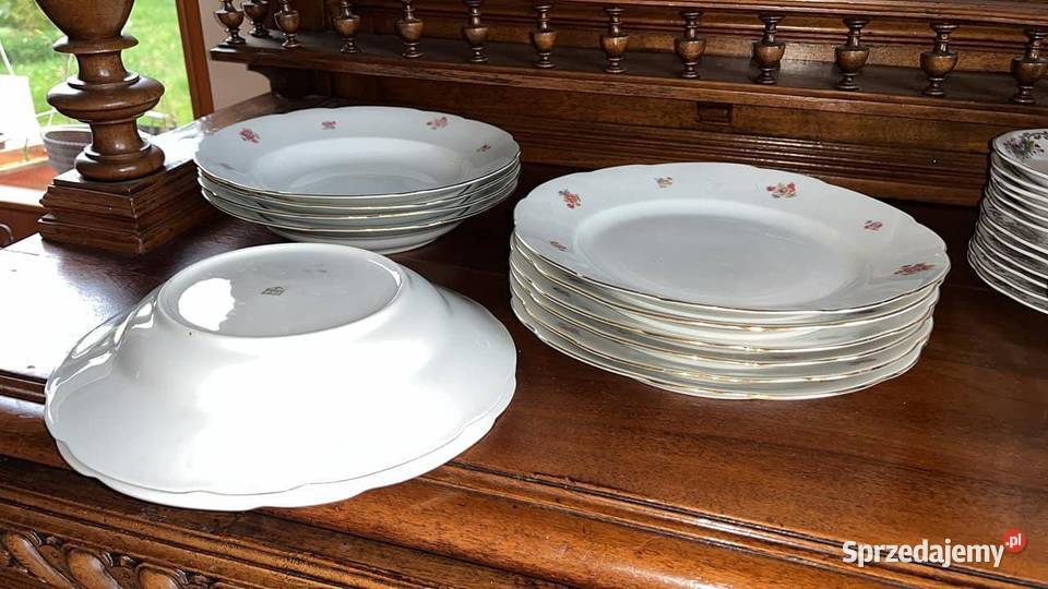 Talerzeobiadowy Syg Ćmielów Made in Poland Biała Gdańsk