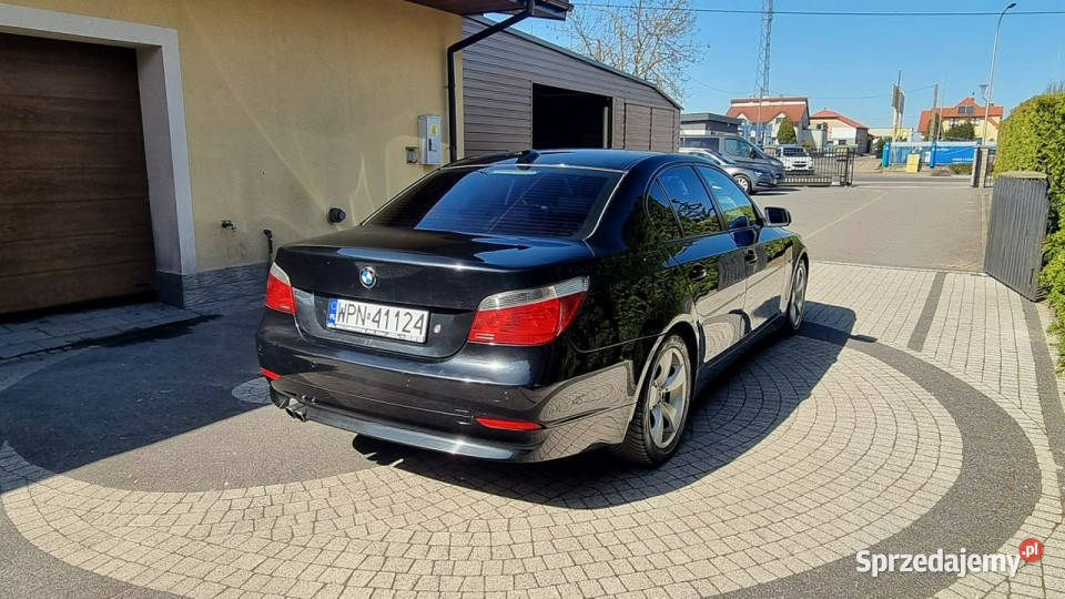 BMW 520 170 Skóry 6 Bieg NAVI GWARANCJA Zakup czarny Płońsk