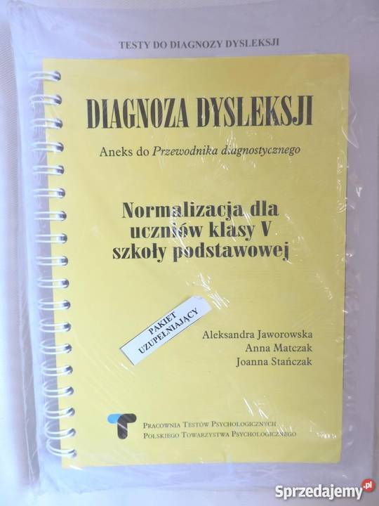 Testy do badania DYSLEKSJI uczniów klas III i V Warszawa
