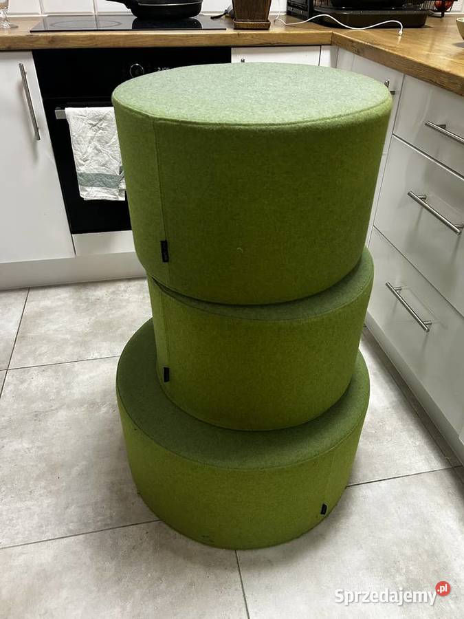 Designerskie pufy SOFTLINE x3 Oliwkowa zieleń Kraków