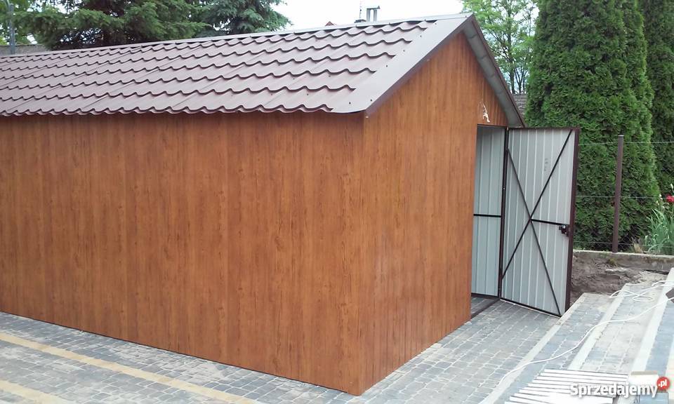 Garaż DREWNODPODOBNY 4x6 Garaze Blaszane Kraj