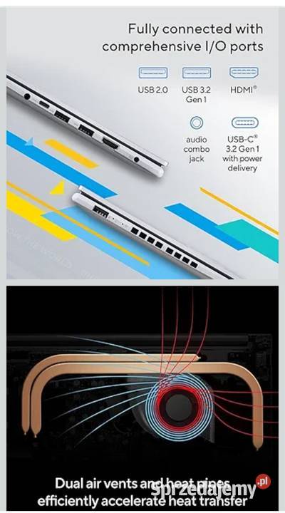Laptop Asus X1505 OLED Włączony 27x Przepracował sprzedam