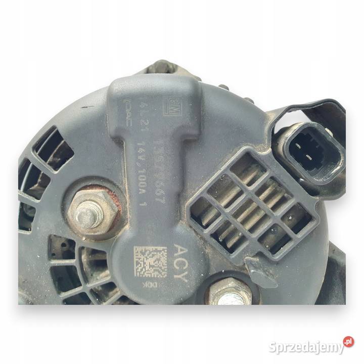 ALTERNATOR Opel Astra J 16 16V oryginał 13579667 lubelskie Chełm
