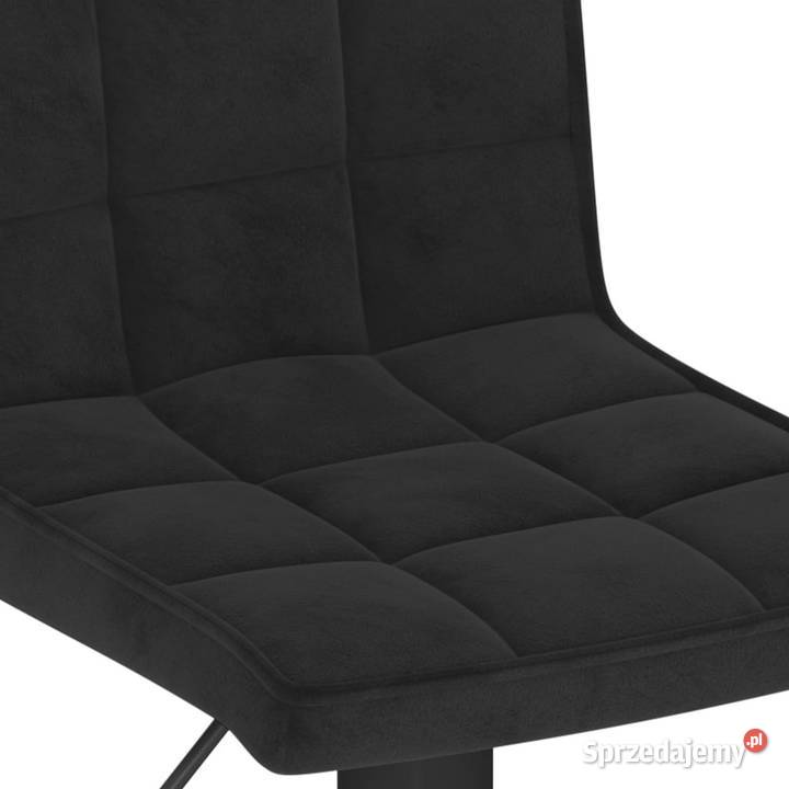 Stołek barowy czarny obity aksamitem WM335749 Warszawa