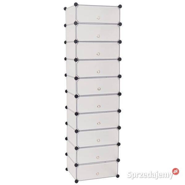 vidaXL Szafka na buty 10 przegród białaSKU244919 Warszawa