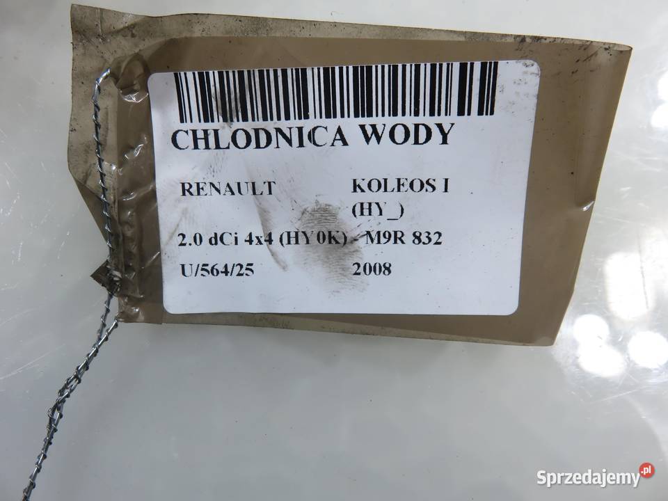 CHŁODNICA WODY RENAULT KOLEOS I HY 20 dCi 4x4