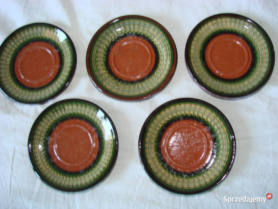 ceramika bułgarska spodeczki 5 Pruszcz Gdański