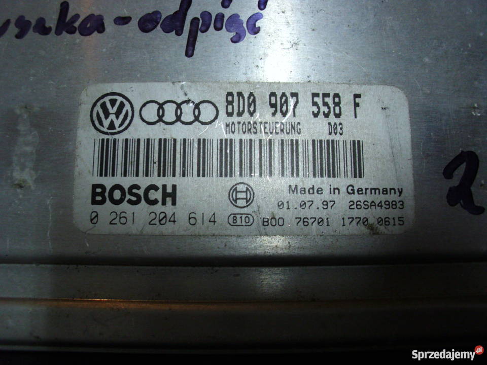 KOMPUTER PASSAT AUDI 18 0261204614 8D0907558F Lubin sprzedam