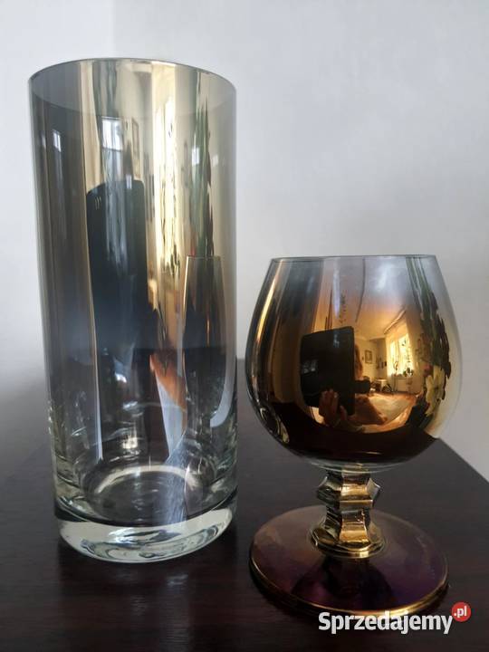 huta krosno kieliszki koniakówki szkło Łódź sprzedam