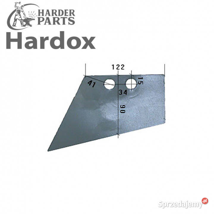 Lemiesz przedpłużka HARDOX SDG12BL części do Rolnictwo Suwałki sprzedam