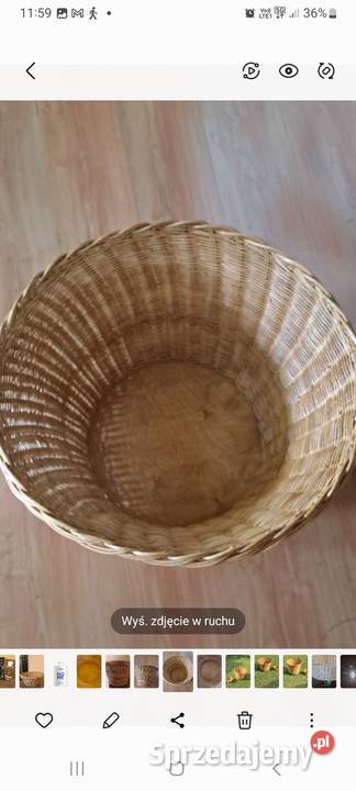 Rattanowy kosz wszechstronnego użytku Jarocin