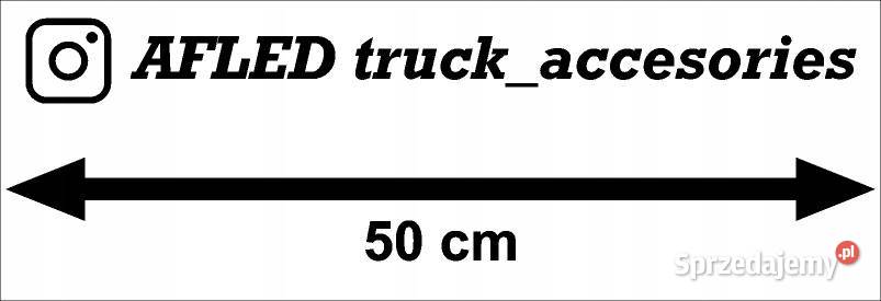 Naklejki FAKE TRUCK naklejki 2 50 x 8 białe Kobierno