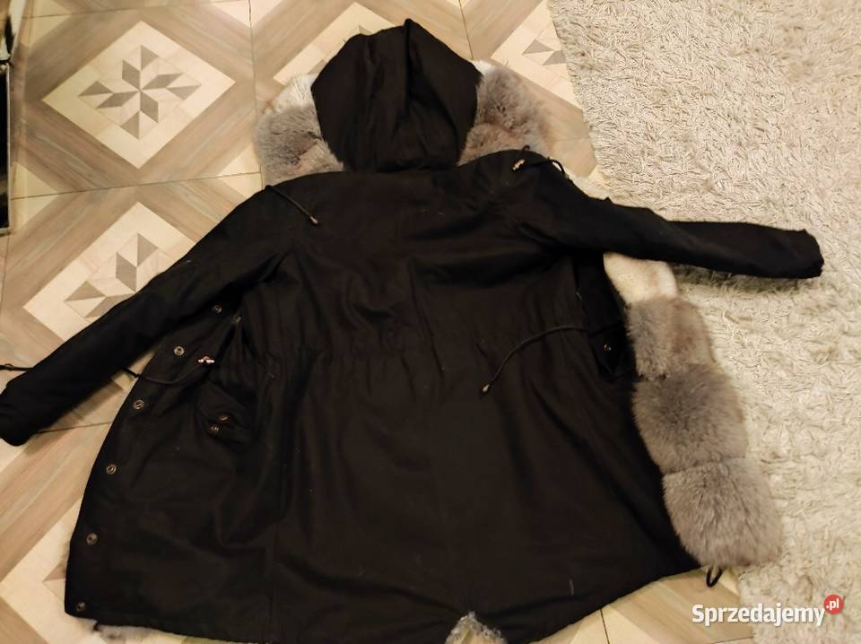 Nowa parka obszycie z lisa Trzebinia sprzedam