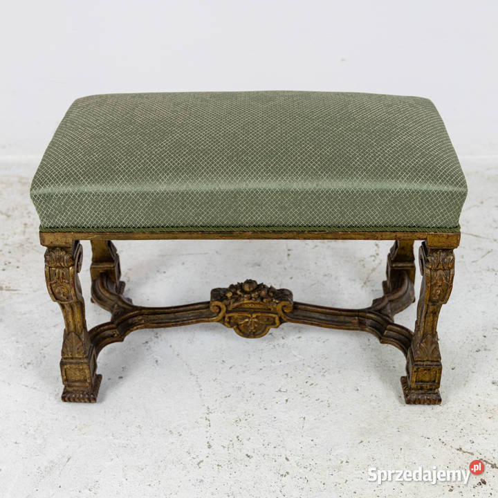 Taboret Ludwik XIV Francja II połowa XIX wieku wielkopolskie Swarzędz