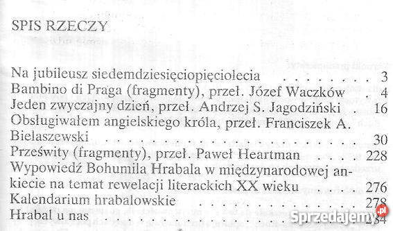 LITERATURA NA ŚWIECIE NUMER SPECJALNY HRABAL sprzedam