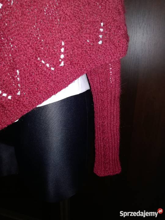 ponczo ręcznie robione na drutach Ostrów Wielkopolski