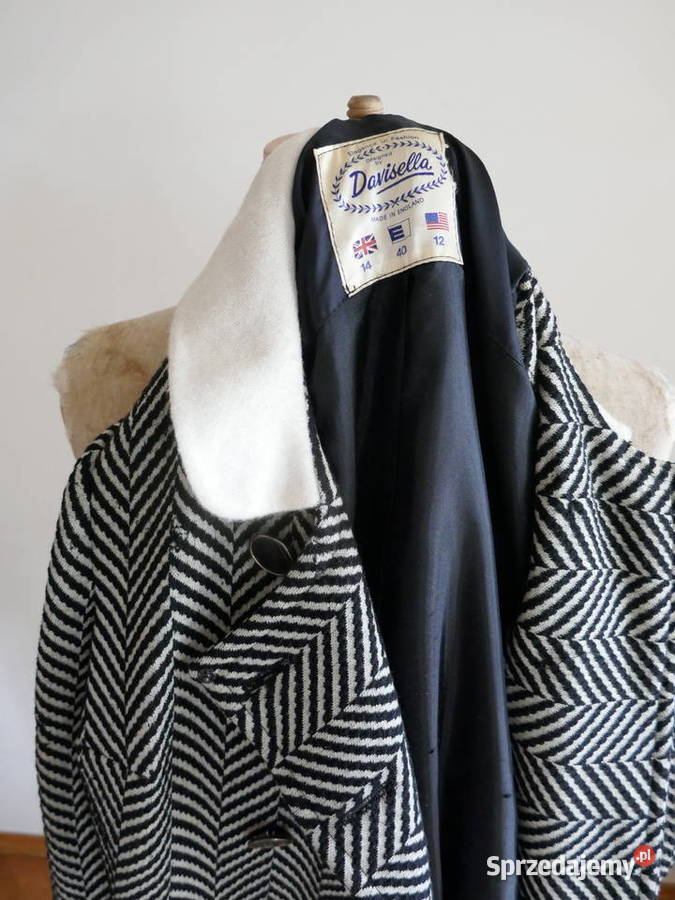 ELEGANCKI ANGIELSKI PŁASZCZYK VINTAGE LATA 60 mazowieckie