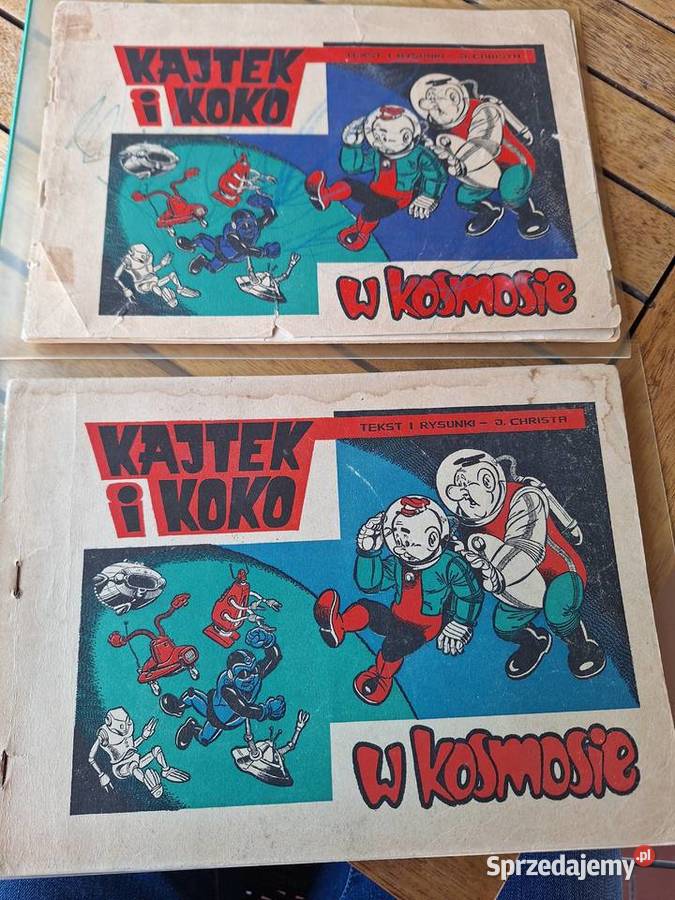 Komiks Kajtek i Koko w kosmosie 1974 2x pierwsze Wejherowo