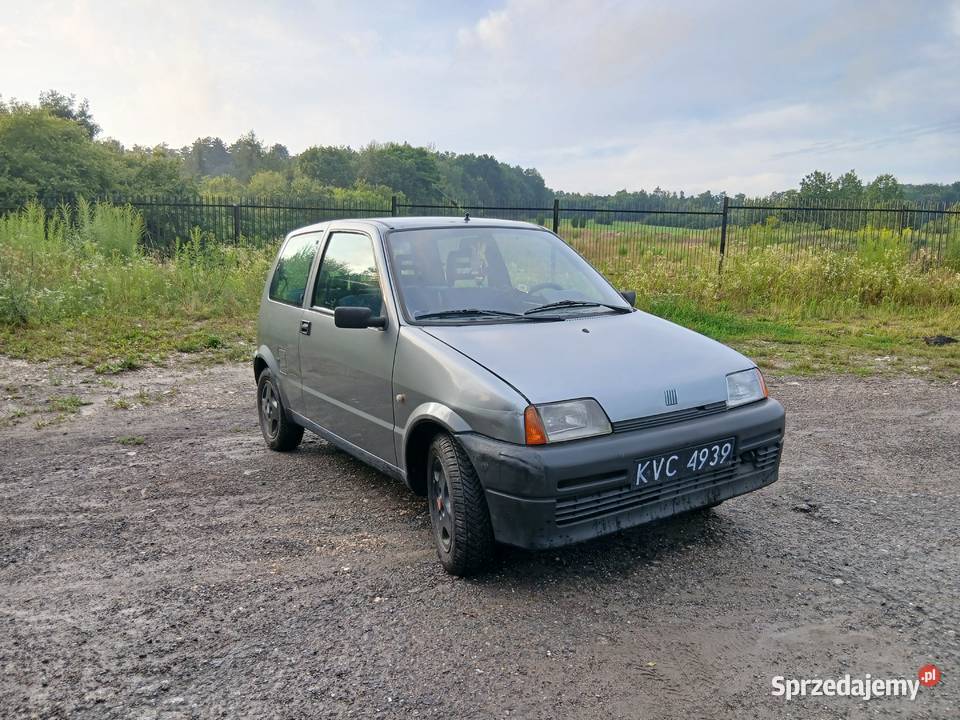 Fiat Cinquecento 900 1996r Czarne Blachy Zarejestrowany w Polsce Kraków sprzedam