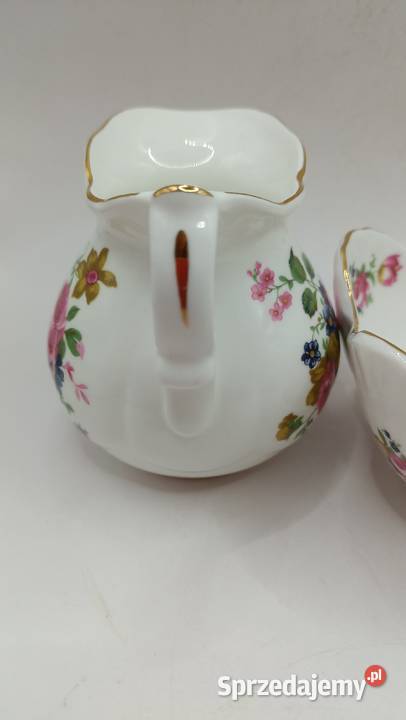 Mlecznik i cukiernica wazon u miska porcelana z Porcelana i szkło Zamość