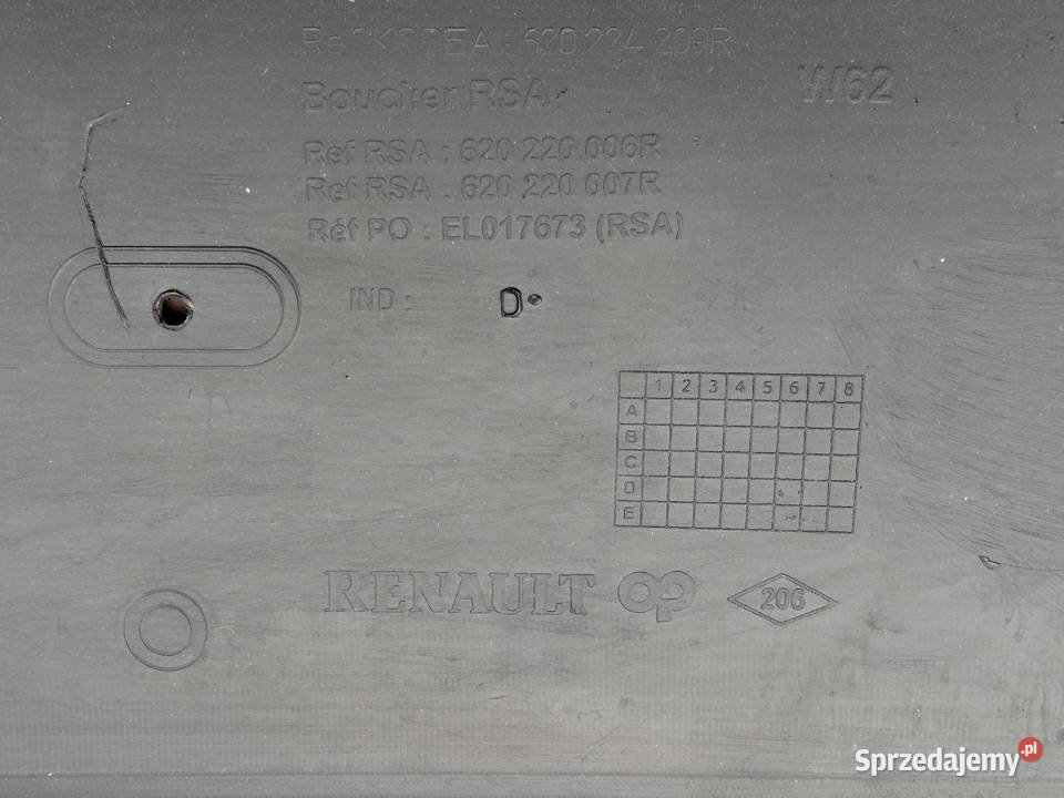 RENAULT MASTER 3 III 10 ZDERZAK PRZÓD PRZEDNI dostawcze Bieleń