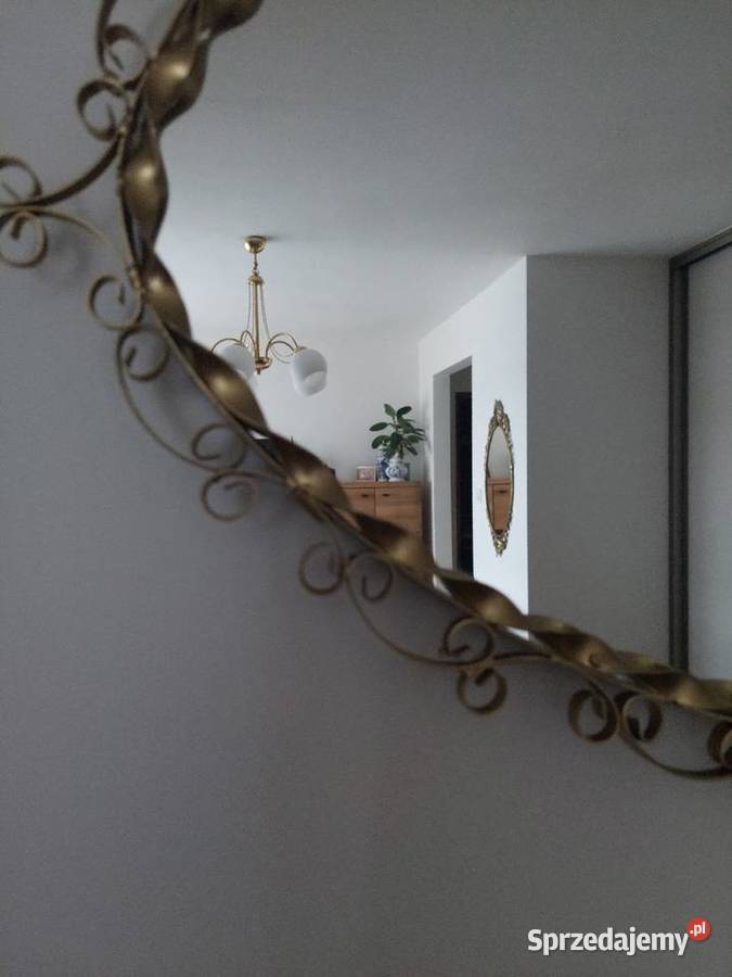 Lustro Metaloplastyka Vintage Mirosławiec
