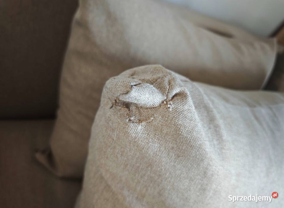 Narożnik modułowy 2 pufy pojemniki na pościel Poznań