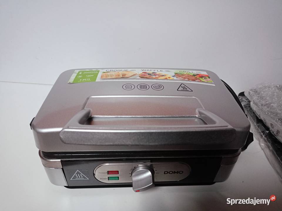 Opiekacz MODO 3w1 Gofry Panini Muszle 1000W