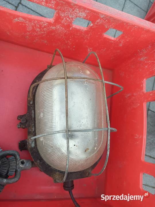 Stara lampa retro lampa loft kanałowa Malec