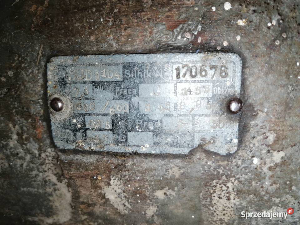 Stary polski silnik elektryczny 75 kw PRL małopolskie