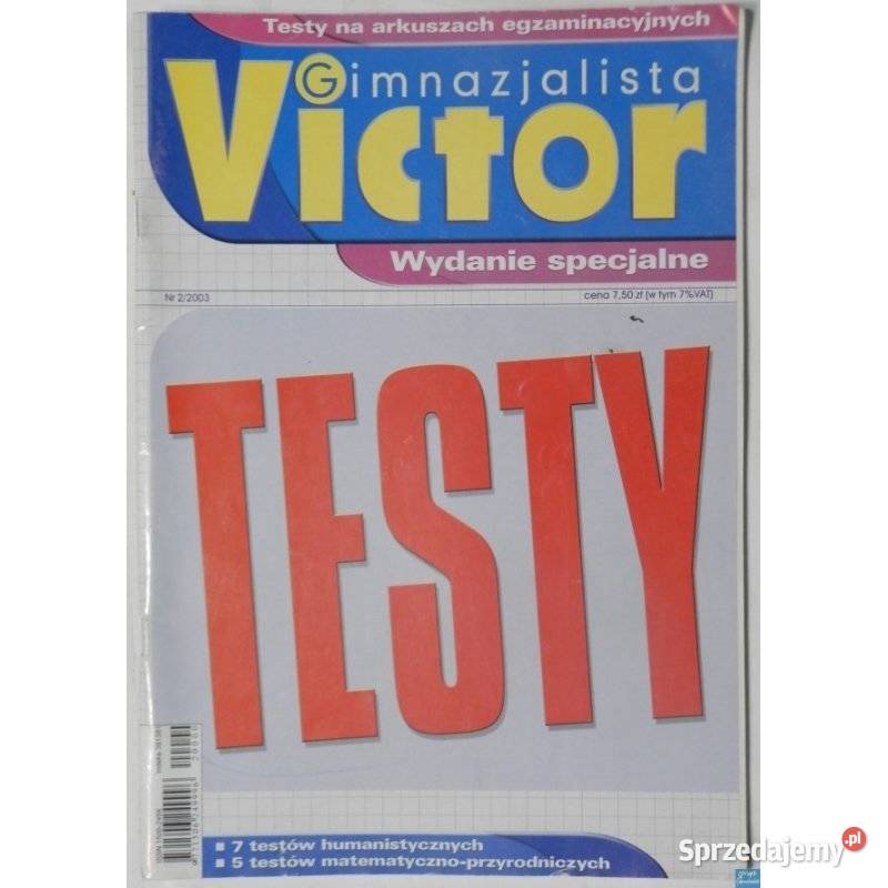 Victor Gimnazjalista Wydanie Specjalne Testy Siedlce