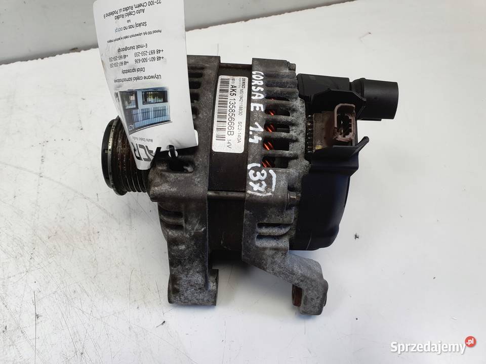 Opel Corsa E 14 16V ALTERNATOR 13585666B denso Janów