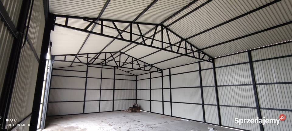 Garaż Blaszany GRAFITOWY MAGAZYN ROLNICZY Wiaty