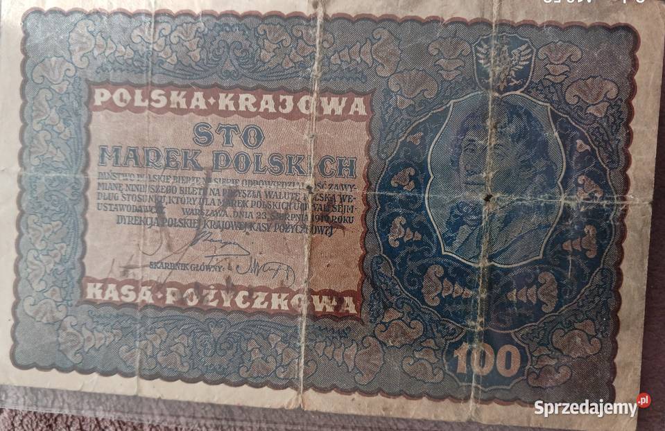 100 Marek Polskich 1917 r IJ Seria Xbez