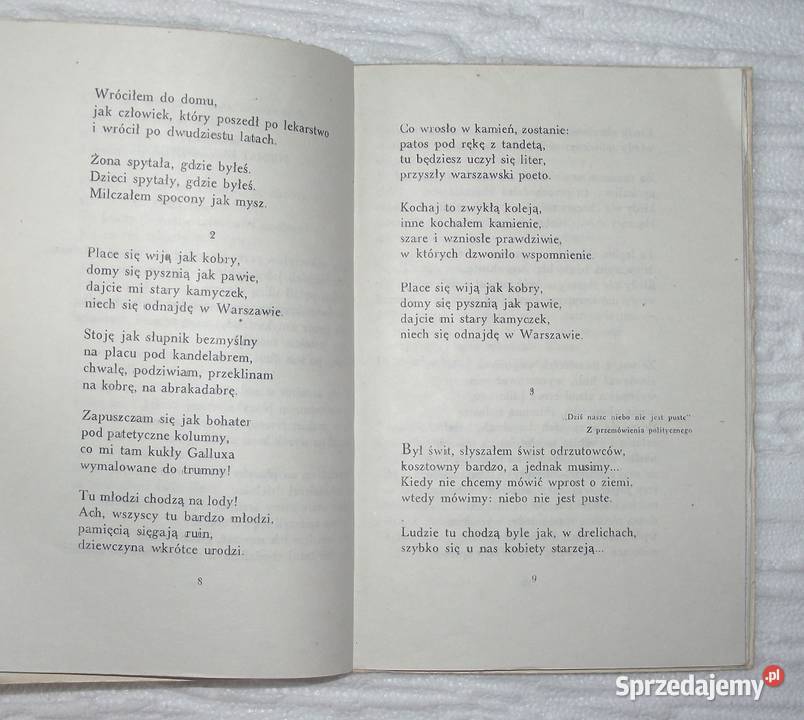 L Ważyk Poemat dorosłych i inne wiersze Warszawa