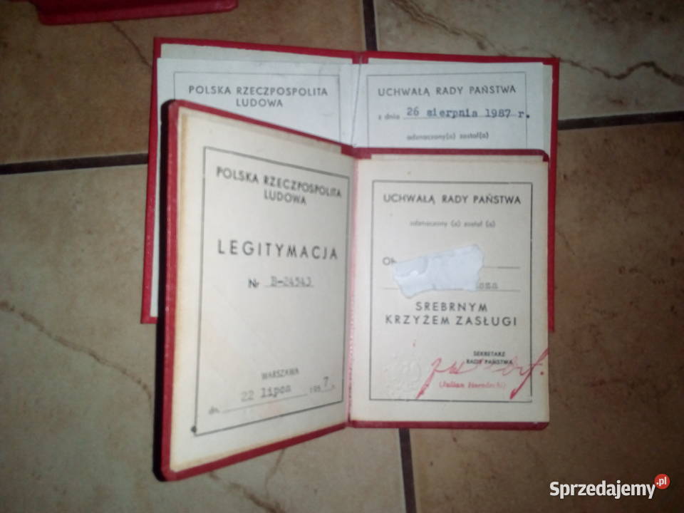Etui Pudełko Medal Odznaczenie Krzyż Zasługi Katowice