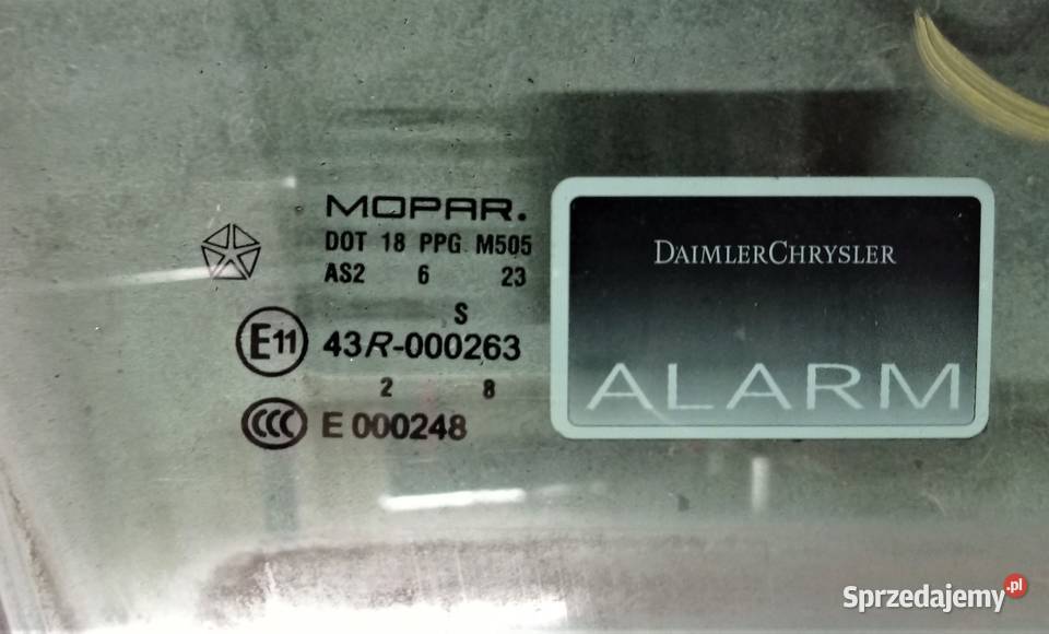 Szyba drzwi prawy przód tył Chrysler 300C Białystok