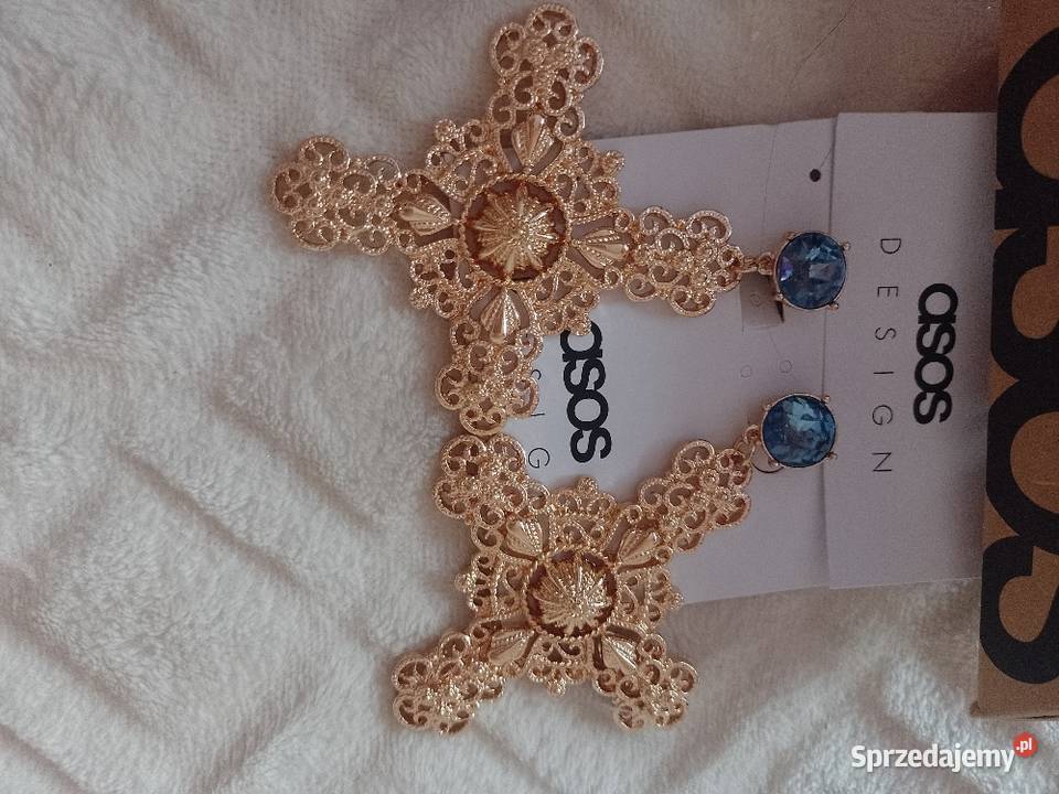 ASOS Duże Bogato zdobione kolczyki z Londynu
