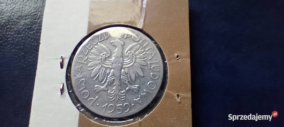 Stare monety 5 złotych 1959 Rybak PRL Polska