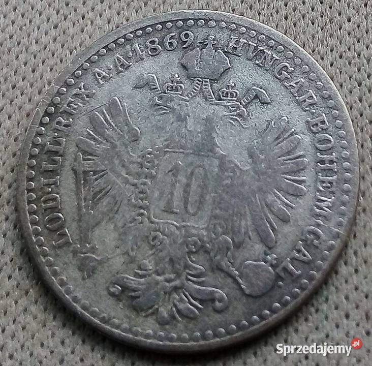 AUSTRIA10 KRAJCAROW1869 r SREBRO Legionowo