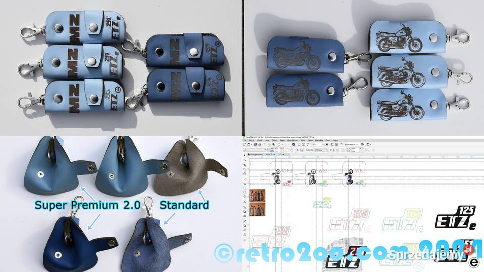 MZ ETZ 251 etui brelok klucze DDR PRL kluczyki Krosno